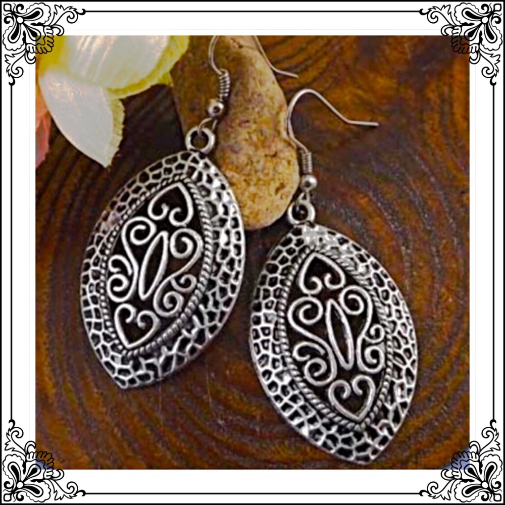 Tibetan Leaf Earrings